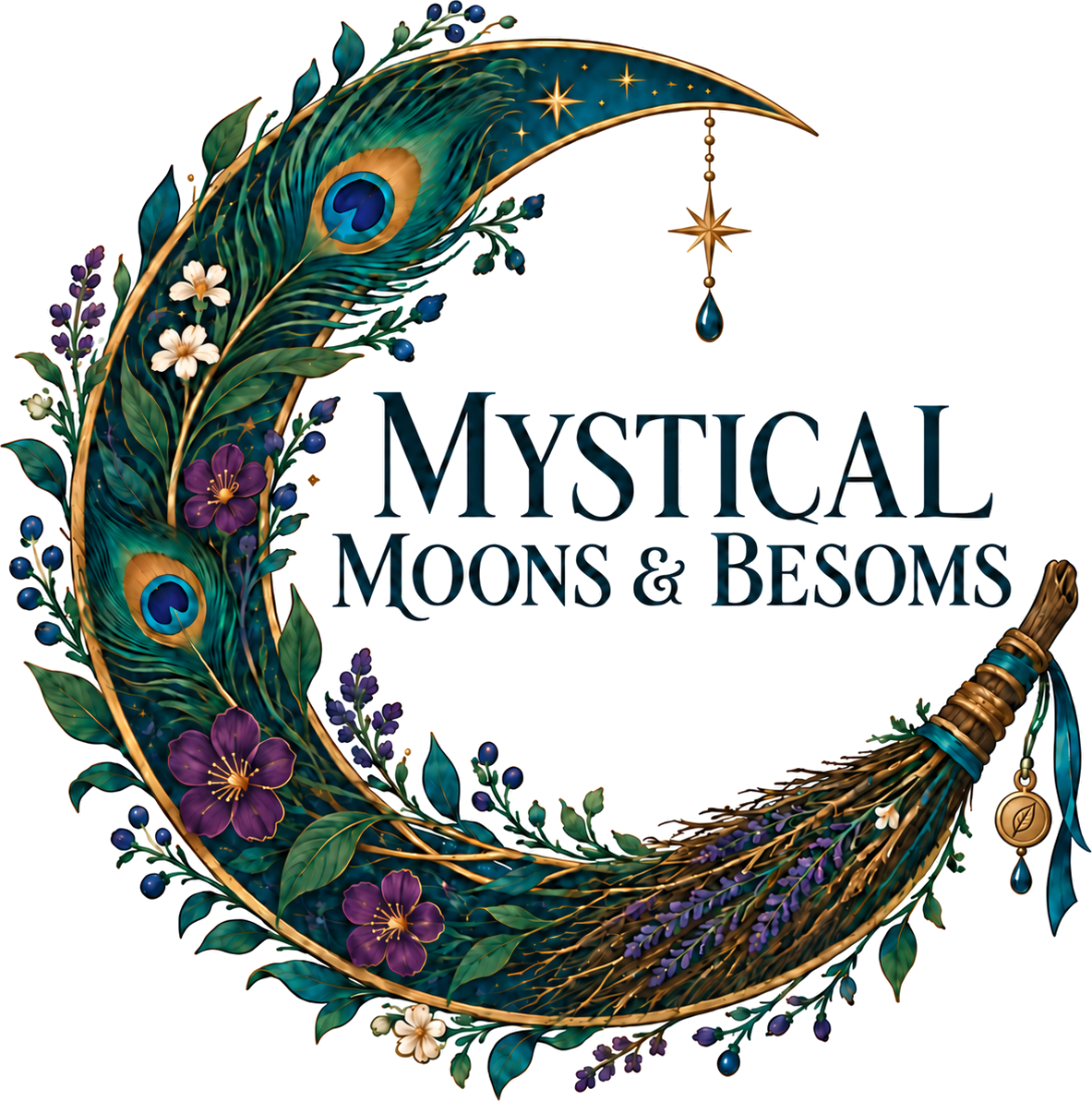 Mystical Moons & Besoms logo